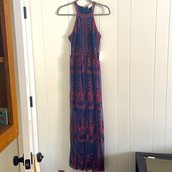 Altar’d state beautiful blue floral maxi dress. - Picture 1 of 4